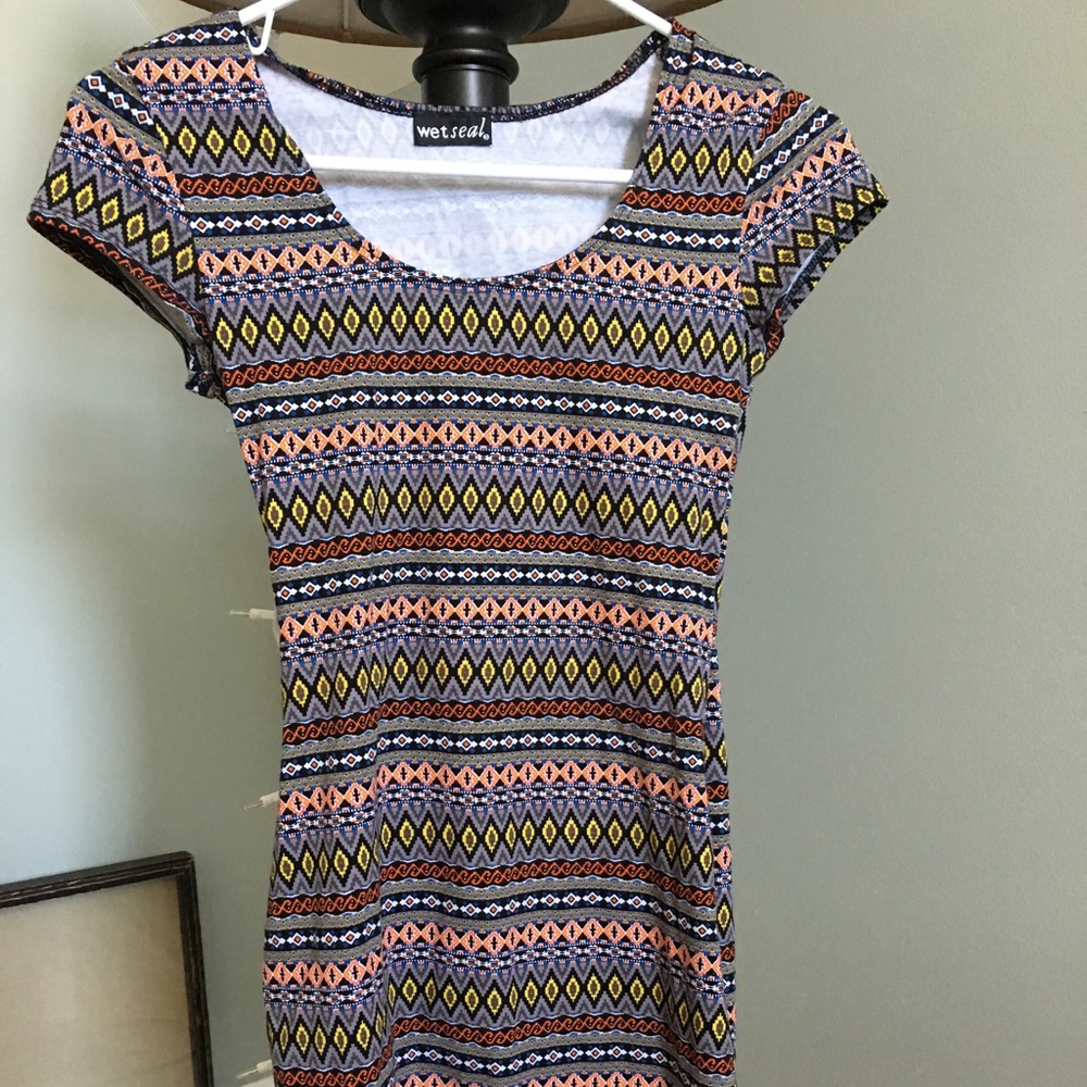 PENCIL DRESS. Wet seal.